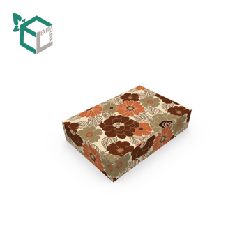 Elegant Flannel Flower Design Paper Packaging Cosmetic Box